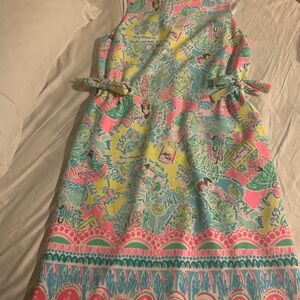 Lilly Pulitzer Dresses Marlie Stretch Shift Dress Size 0 Style#004112
Green/Pink